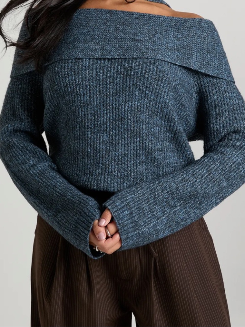PrettyLittleThing Cropped Sweater Large